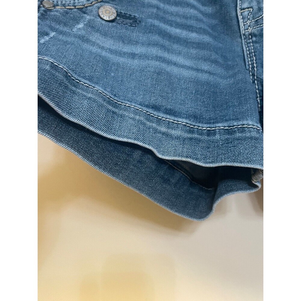 Miss Me Women's Blue Denim Shorts Size 27  with 13 bottons and pockets!!! - Picture 4 of 6